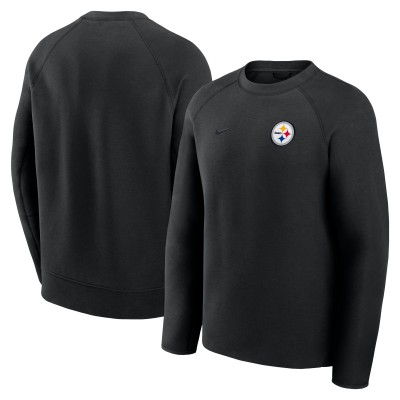 Кофта Pittsburgh Steelers Nike Black Tech Fleece Raglan