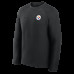 Свитшот Pittsburgh Steelers Nike Black Tech Fleece Raglan