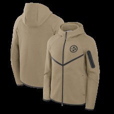 Pittsburgh Steelers Nike Olive Tech Fleece Full-Zip Windrunner Hoodie