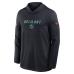 Miami Dolphins Nike Rivalries Collection Sideline Lightweight Hooded Long Sleeve Top - Navy