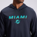 Miami Dolphins Nike Rivalries Collection Sideline Lightweight Hooded Long Sleeve Top - Navy