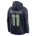 Seattle Seahawks Jaxon Smith-Njigba Nike Navy Name & Number Fleece Hoodie