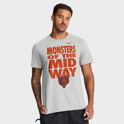 Футболка Chicago Bears Nike Gray We Run This