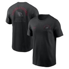Футболка Arizona Cardinals Nike Black Split Logo Футболка Arizona Cardinals Nike Black Split Logo
