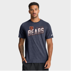 Футболка Chicago Bears Nike Heather Navy Believe The Game Tri-Blend