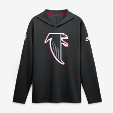 Футболка Atlanta Falcons Nike Black Sideline Alternate Lightweight Long Sleeve Hooded Dri-FIT Футболка Atlanta Falcons Nike Black Sideline Alternate Lightweight Long Sleeve Hooded Dri-FIT