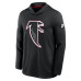 Футболка Atlanta Falcons Nike Black Sideline Alternate Lightweight Long Sleeve Hooded Dri-FIT
