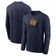 Футболка Green Bay Packers Nike Navy Essential Long-Sleeve