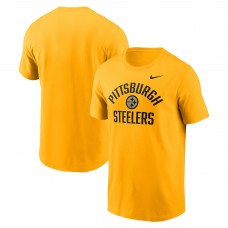 Pittsburgh Steelers Nike Gold Essential T-Shirt Pittsburgh Steelers Nike Gold Essential T-Shirt
