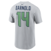 Футболка Sam Darnold Seattle Seahawks Nike Rivalries Collection Name & Number - Wolf Gray