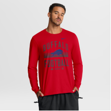 Футболка с длинным рукавом Buffalo Bills Nike Red Always Prepared Essential Cotton Футболка с длинным рукавом Buffalo Bills Nike Red Always Prepared Essential Cotton