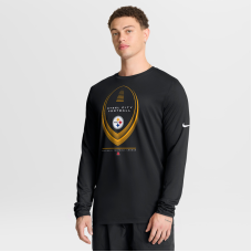 Футболка с длинным рукавом Pittsburgh Steelers Nike Black Legend Icon Dri-FIT Футболка с длинным рукавом Pittsburgh Steelers Nike Black Legend Icon Dri-FIT