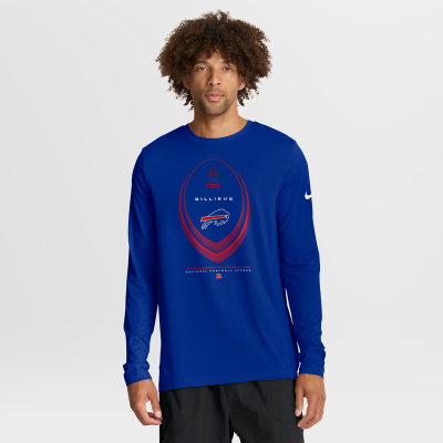 Футболка с длинным рукавом Buffalo Bills Nike Royal Legend Icon Dri-FIT