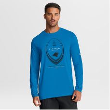 Футболка с длинным рукавом Carolina Panthers Nike Blue Legend Icon Dri-FIT Футболка с длинным рукавом Carolina Panthers Nike Blue Legend Icon Dri-FIT