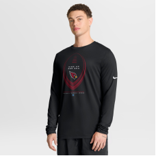 Футболка с длинным рукавом Arizona Cardinals Nike Black Legend Icon Dri-FIT Футболка с длинным рукавом Arizona Cardinals Nike Black Legend Icon Dri-FIT