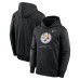Толстовка Pittsburgh Steelers Nike Black Toss Sweep Therma-FIT