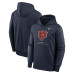 Толстовка Chicago Bears Nike Navy Toss Sweep Therma-FIT Толстовка Chicago Bears Nike Navy Toss Sweep Therma-FIT