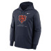 Толстовка Chicago Bears Nike Navy Toss Sweep Therma-FIT