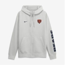 Толстовка Chicago Bears Nike Gray Cool Down Club Full-Zip