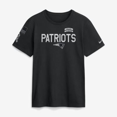 Футболка New England Patriots Nike 2026 Salute to Service Sideline Dri-FIT - Black