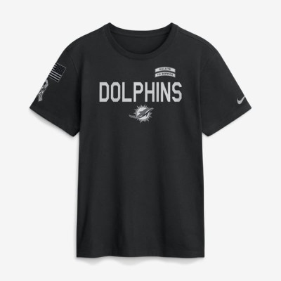 Футболка Miami Dolphins Nike 2026 Salute to Service Sideline Dri-FIT - Black