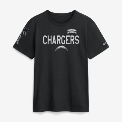 Футболка Los Angeles Chargers Nike 2026 Salute to Service Sideline Dri-FIT - Black