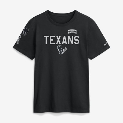 Футболка Houston Texans Nike 2026 Salute to Service Sideline Dri-FIT - Black
