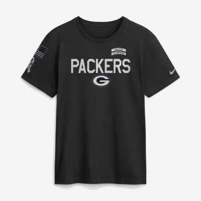 Футболка Green Bay Packers Nike 2026 Salute to Service Sideline Dri-FIT - Black
