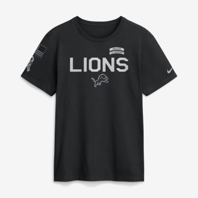 Футболка Detroit Lions Nike 2026 Salute to Service Sideline Dri-FIT - Black