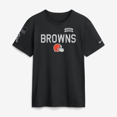 Футболка Cleveland Browns Nike 2026 Salute to Service Sideline Dri-FIT - Black