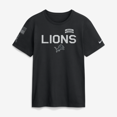 Футболка Detroit Lions Nike 2026 Salute to Service Sideline Dri-FIT - Black