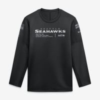 Свитшот Seattle Seahawks Nike 2026 Salute to Service Sideline Coaches Crewneck Therma-FIT - Black