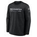 Свитшот Seattle Seahawks Nike 2026 Salute to Service Sideline Coaches Crewneck Therma-FIT - Black