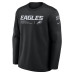 Свитшот Philadelphia Eagles Nike 2026 Salute to Service Sideline Coaches Crewneck Therma-FIT - Black