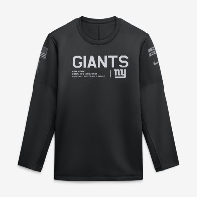 Свитшот New York Giants Nike 2026 Salute to Service Sideline Coaches Crewneck Therma-FIT - Black