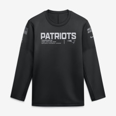 Свитшот New England Patriots Nike 2026 Salute to Service Sideline Coaches Crewneck Therma-FIT - Black Свитшот New England Patriots Nike 2026 Salute to Service Sideline Coaches Crewneck Therma-FIT - Black