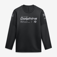 Свитшот Miami Dolphins Nike 2026 Salute to Service Sideline Coaches Crewneck Therma-FIT - Black
