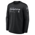 Свитшот Miami Dolphins Nike 2026 Salute to Service Sideline Coaches Crewneck Therma-FIT - Black