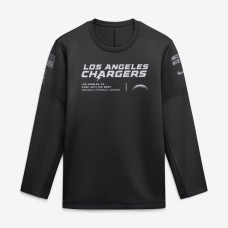 Свитшот Los Angeles Chargers Nike 2026 Salute to Service Sideline Coaches Crewneck Therma-FIT - Black Свитшот Los Angeles Chargers Nike 2026 Salute to Service Sideline Coaches Crewneck Therma-FIT - Black