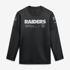 Свитшот Las Vegas Raiders Nike 2026 Salute to Service Sideline Coaches Crewneck Therma-FIT - Black Свитшот Las Vegas Raiders Nike 2026 Salute to Service Sideline Coaches Crewneck Therma-FIT - Black