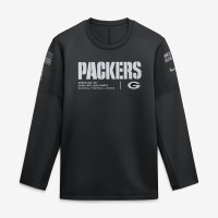Свитшот Green Bay Packers Nike 2026 Salute to Service Sideline Coaches Crewneck Therma-FIT - Black