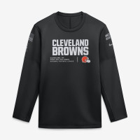Свитшот Cleveland Browns Nike 2026 Salute to Service Sideline Coaches Crewneck Therma-FIT - Black