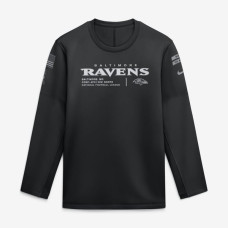 Свитшот Baltimore Ravens Nike 2026 Salute to Service Sideline Coaches Crewneck Therma-FIT - Black Свитшот Baltimore Ravens Nike 2026 Salute to Service Sideline Coaches Crewneck Therma-FIT - Black