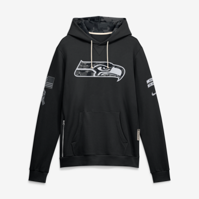 Толстовка Seattle Seahawks Nike 2026 Salute to Service Sideline Dri-FIT - Black