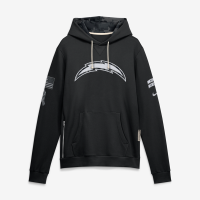 Толстовка Los Angeles Chargers Nike 2026 Salute to Service Sideline Dri-FIT - Black
