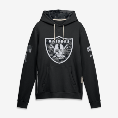 Толстовка Las Vegas Raiders Nike 2026 Salute to Service Sideline Dri-FIT - Black