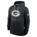 Толстовка Green Bay Packers Nike 2026 Salute to Service Sideline Dri-FIT - Black