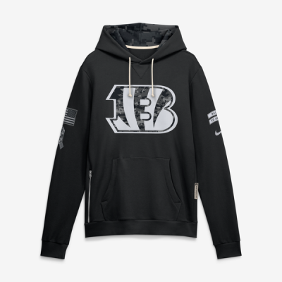 Толстовка Cincinnati Bengals Nike 2026 Salute to Service Sideline Dri-FIT - Black