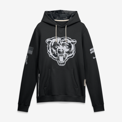 Толстовка Chicago Bears Nike 2026 Salute to Service Sideline Dri-FIT - Black