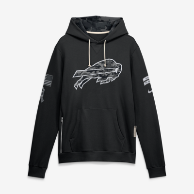 Толстовка Buffalo Bills Nike 2026 Salute to Service Sideline Dri-FIT - Black